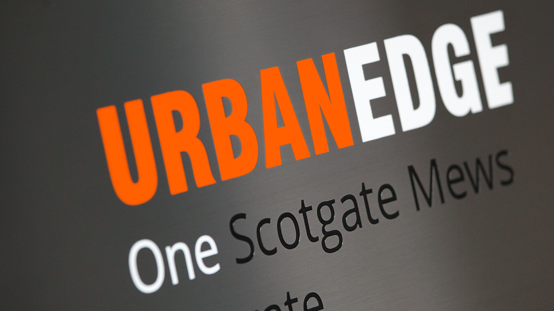 Urban Edge Architecture Sign