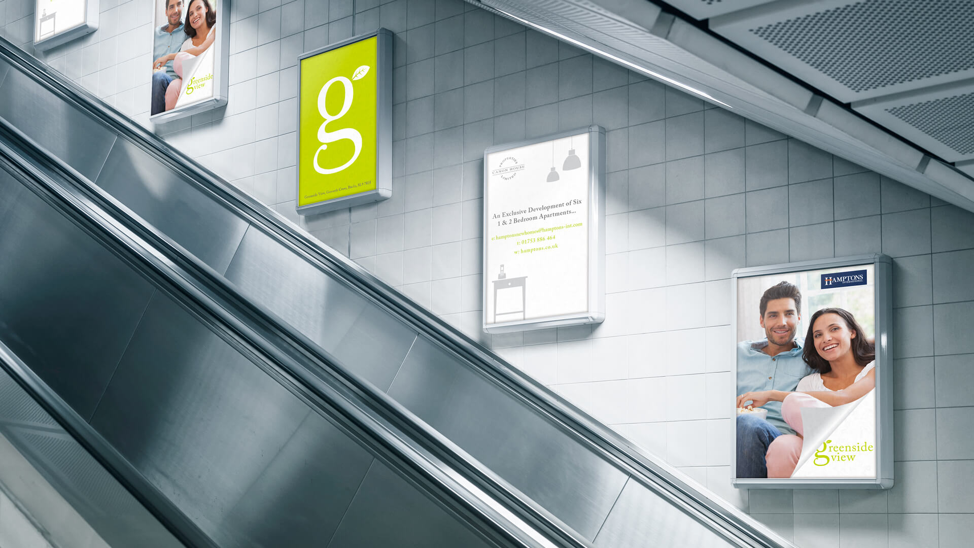 Greenside View Escalator Adverts