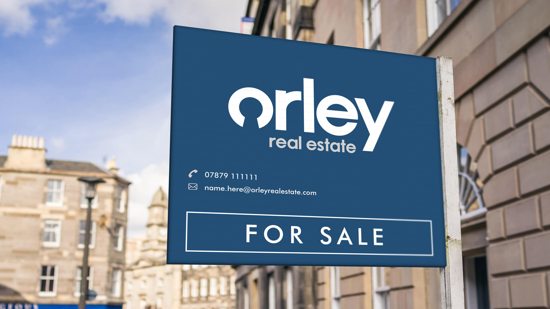 Orley Real Estate For Sale Sign