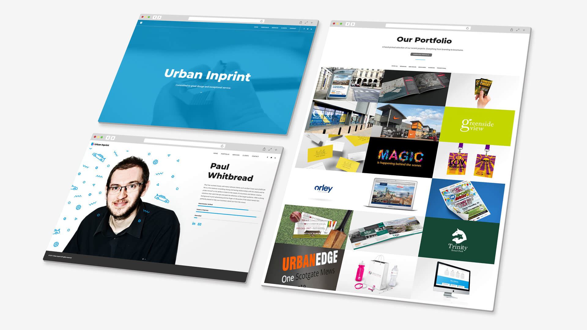 Urban Inprint Website Concept